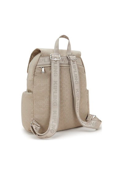 Kipling Kıplıng City Zip S Küçük Boy Sırt Çantası Bej Glorıous Beıge Sılver Bej