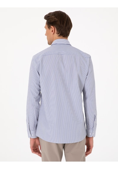 Pierre Cardin Erkek Mavi Gömlek Desenli 50307142-vr036 Mavi