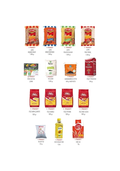 Mega Ramazan Paketi İhtiyaç Kolisi