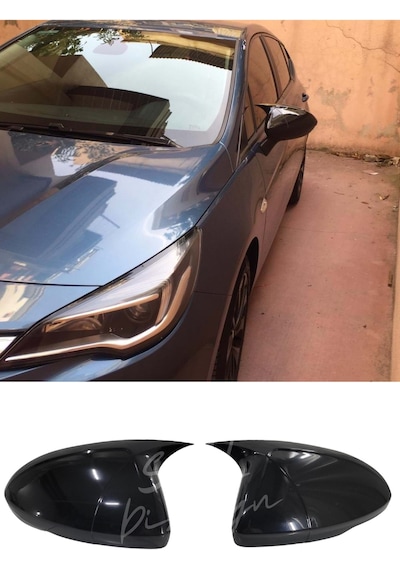 Opel Astra K 2015-2022 Yarasa Ayna Kapağı (Plastik) Piano Black