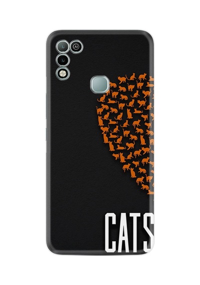 Infınıx Hot 11 Play Kılıf Silikon Desen Özel Seri Cats 1792