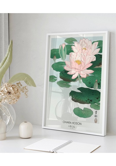 Çerçevesiz Poster Ohara Koson Nilüfer