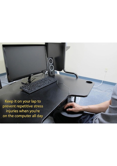 Tr Mojo Beanbag Ergonomik Fare Altlığı - Kanepe, Yatak, Tur, Kanepe Ve Başka Her Yerde İçin Rahat Mouse Pad Siyah