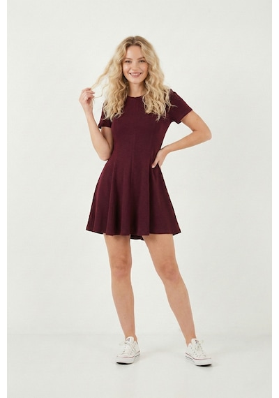 Lela Bayan Elbise 5866342 Bordo Bordo