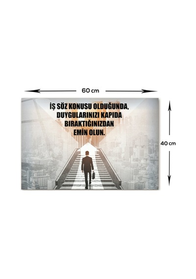Decorita Kişisel Gelişim Cam Tablo İş Ciddiyeti
