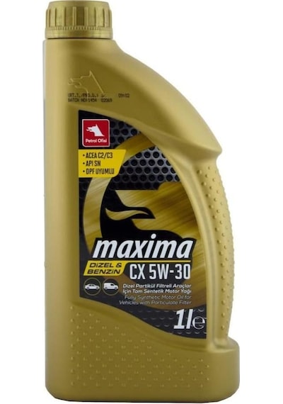 Petrol Ofisi Maxima CX 5W-30 Partiküllü Tam Sentetik Motor Yağı 1 L
