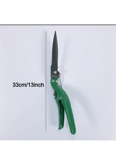 Yeşil Saplı 33 Cm Çim Biçme Makası Budama Makası