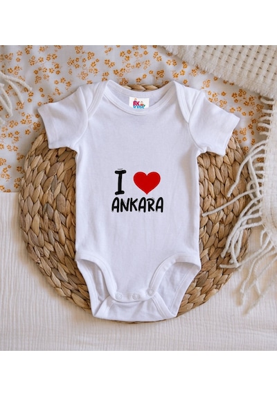Bk Gift Bk Kids I Love Ankara Tasarımlı Bebek Body Zıbın - Model 1 0-3 Ay Sarı