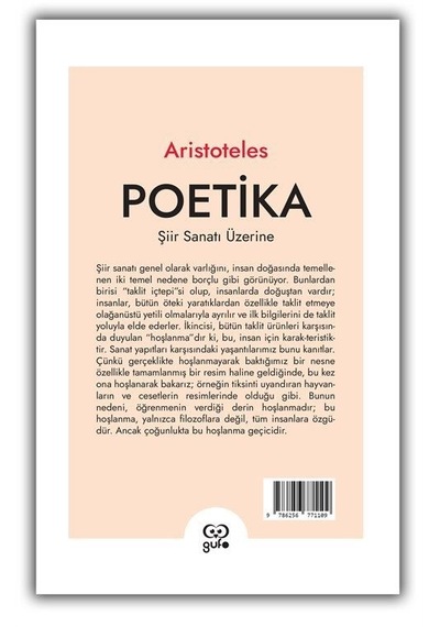 Poetika - Şiir Sanatı Üzerine - Aristoteles - Gufo Yayınları