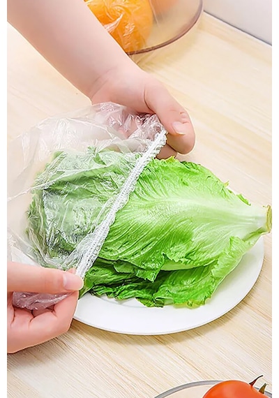 100 Adet Pratik Tazeliği Koruyan Tencere Tabak Bonesi Çok Amaçlı Gıda Bonesi