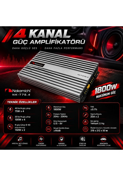 Nakamichi Nkta75.4 Amplifikatör