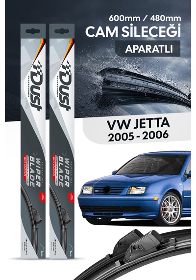 Volkswagen Jetta 2005-2006 Uyumlu Silecek Takımı 600mm/480mm S16