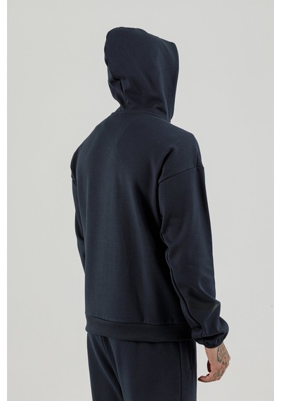 Airlife Clubby Ir Zone Tam Boy Fermuarlı Erkek Kapüşonlu Sweatshirt Lacivert