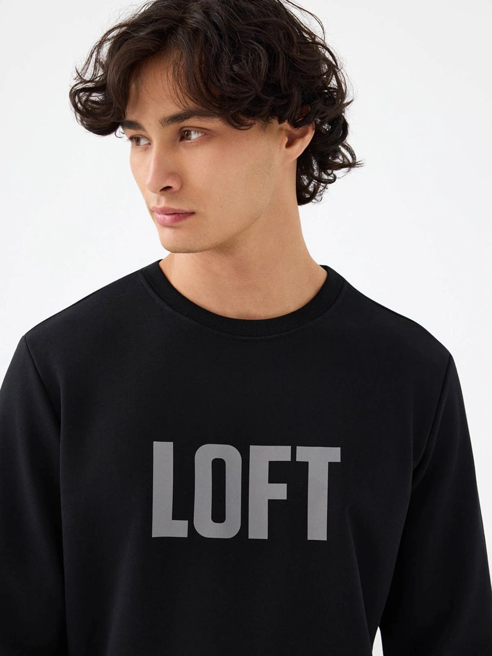 Loft Regular Fit Siyah Erkek Sweatshirt Lf2041134 Siyah