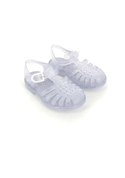 Meduse Sunmif Mat Argent Paillete - Mat Şeffaf Kız Çocuk Sandalet
