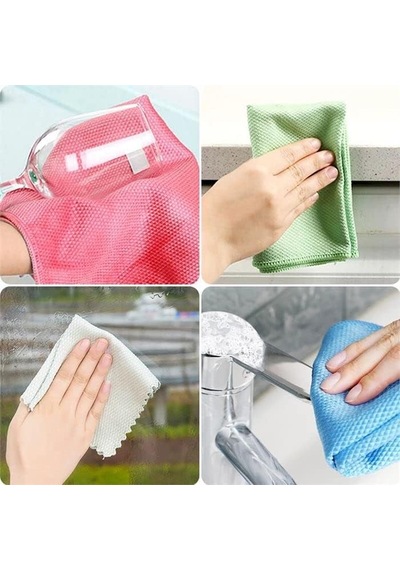3 Adet Mikrofiber Cam Bezi 30x40 Temizlik Bezi