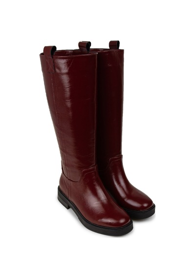 Deery Kadın Hakiki Rugan Bordo Çizme - M2135zbrdc01 Bordo