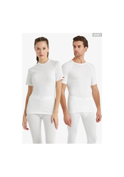 Blackspade Vücuda Oturan İçlik Unisex Termal Tişört Bisiklet Yaka, 2. Seviye Isı Koruma-9258 Beyaz Blackspade Vücuda Oturan İçlik Unisex Termal Tişört Bisiklet Yaka, 2. Seviye Isı Koruma-9258 Beyaz