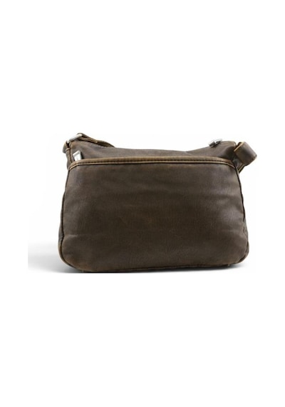 Baginn Eskitme Yıkama S.deri Günlük Postacı Çanta Çapraz Askılı Kadın Omuz Çantası 27 17 Cm Retro Kahverengi