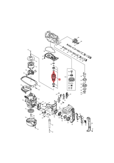 Makita HR5212C Endüvi Rotor Kollektör Ürün Kodu 517898-3