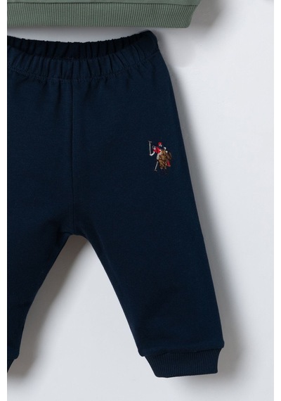 U.S. Polo Assn. Erkek Bebek Baskılı Yeşil Uzun Kol Pijama Takım Usb3180-c-v2 Usb3180-c-v2