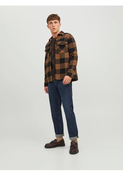 Jack & Jones Jack&jones Rahat Kesim Kahverengi Erkek Gömlek 12241533 001