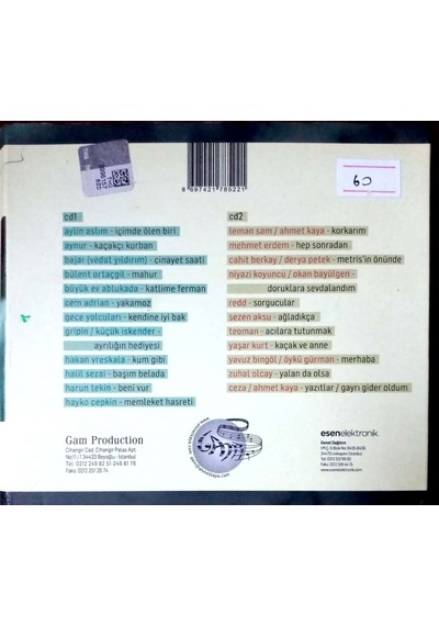 Plak Değildir Cd Dir Cd Ahmet Kaya Bir Eksiğiz Cd