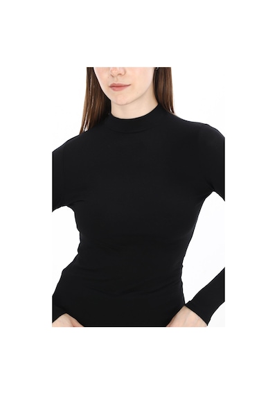 Penyebizden Kadın Modal Dik Yaka Slim Fit Tişört 2'li Paket-siyah-beyaz Penyebizden Kadın Modal Dik Yaka Slim Fit Tişört 2'li Paket-siyah-beyaz