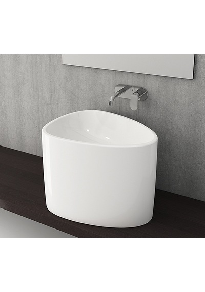 Bocchi Etna Tezgah Üstü Monoblok Lavabo P. Beyaz 1162-001-0125