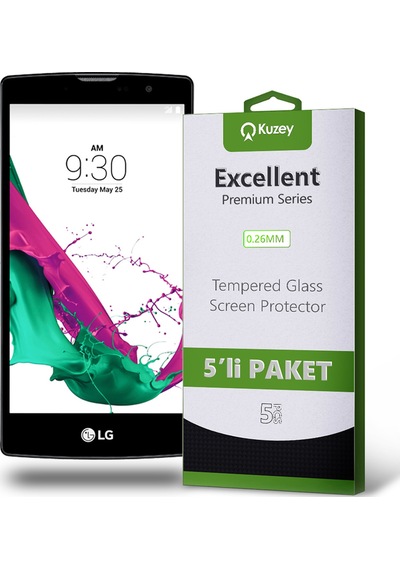 LG G4C ile Uyumlu Kırılmaz Temperli Ekran Koruyucu Cam Ekonomik 5'li Paket