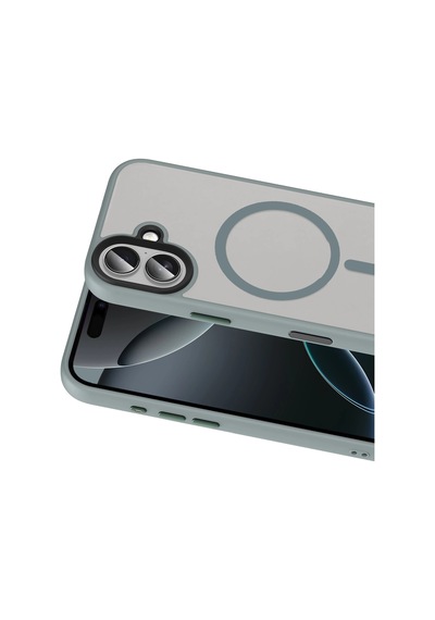 Joko - 585 - Apple iPhone Uyumlu 16 Megane Magsafe Kapak - - Csmo-tex - Titan Gri