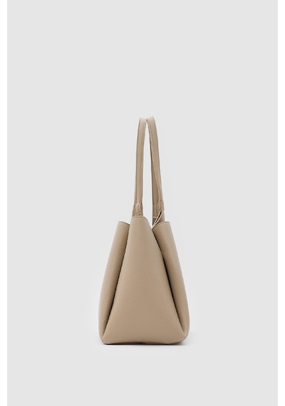 Shule Bags Maksi Tote Çanta Bej