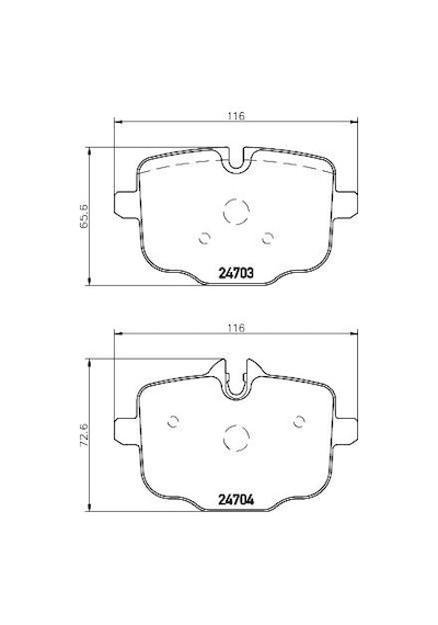 Fren Balatası Arka Bmw F10-f11-f12-f13-f06 / 5.35 5.25