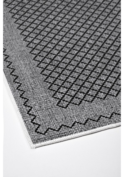 Dekoreko Kaymaz Taban Djt Salon Halısı Trend Modern M5001 gri