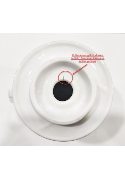 Defolu Güral Porselen V60 Porselen Dripper Kahve Demleme -