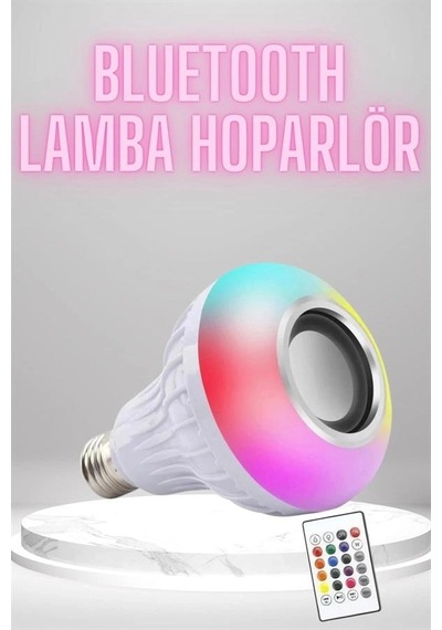 Vexor Bluetooth Hoparlör Akıllı Rgb Led Işık Renk Değiştirme Ses Bombası Ampül Görünümlü