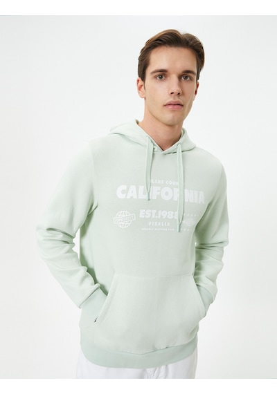 Koton Kapşonlu Sweatshirt Kolej Baskılı Kanguru Cep Detaylı Yeşil 4wam70218mk Yeşil Koton Kapşonlu Sweatshirt Kolej Baskılı Kanguru Cep Detaylı Yeşil 4wam70218mk Yeşil