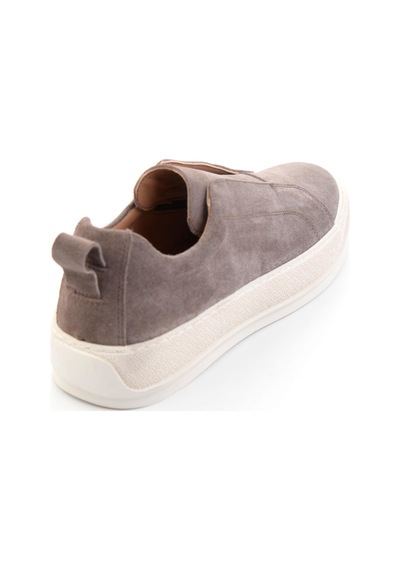 Bambi Vizon Hakiki Deri Erkek Sneaker E01549000402