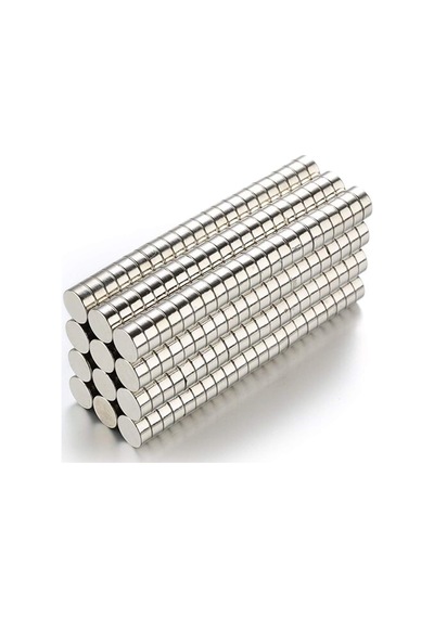 30 Adet Çap 8Mm X Kalınlık 3Mm Güçlü Yuvarlak Neodyum Mıknatıs N11.17194