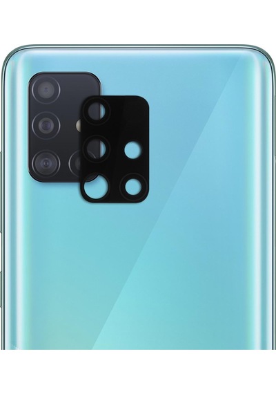 Microsonic Samsung Galaxy Uyumlu A51 Kamera Lens Koruma Camı V2 Siyah