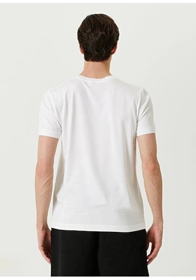 Basic Bisiklet Yaka Regular T-shirt - Beyaz - Beyaz