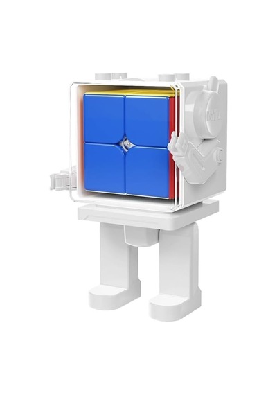 Moyu Meilong 2m Manyetik 2x2 Zeka Küpü Robot Standlı Stickerless Mf8963 12 Cm