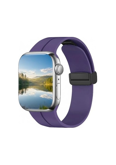 Ayrex Apple Watch 45mm 44mm 42mm 49mm İle Uyumlu Kordon Guard Renkli Kopma Karşıtı Ayarlanabilir Manyetik Rahatsız E