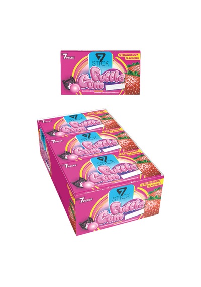 Şekerli 7'li Çilek Aromalı Sakız 14,5gr 24 Adet