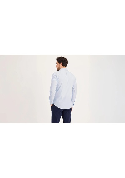 Dockers Oxford Slim Fit Erkek Gömlek A881600110 Mavi