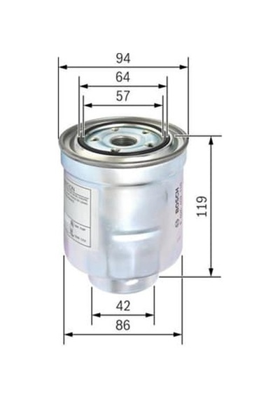BOSCH F026402110 Mazot Filtresi Corolla Uyumlu 07-11 Auris 07-11 / Crv 06-07 1.4 D4D 2.0 D4D