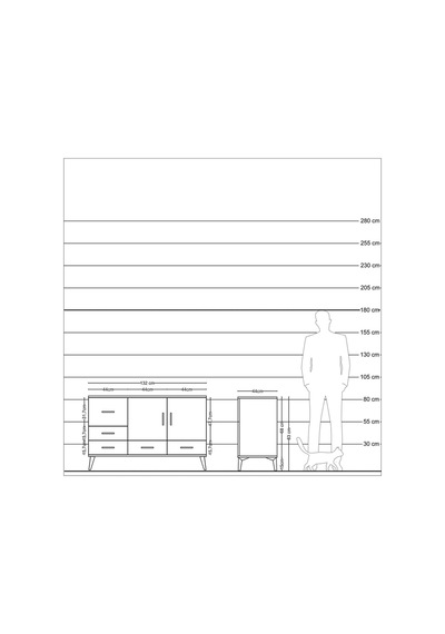 Hyperion Konsol 4 Raflı 5 Çekmeceli 2 Kapaklı 132x44x83 Antrasit-çam Çam Hyperion Konsol 4 Raflı 5 Çekmeceli 2 Kapaklı 132x44x83 Antrasit-çam Çam