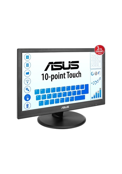 15.6 Vt169he Ips 5ms 60mhz 1xvga 1xhdmı Fhd 1920x1080 Dokunmatik Ekran Flıcker Free Çerçevesiz Vesa Siyah