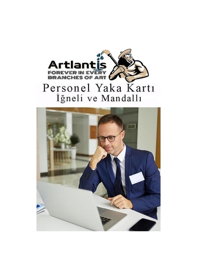 Artlantis Personel Şeffaf Yaka Kartı İğneli Ve Mandallı 25 Adet Pvc Yaka Kartlığı Kimlik Korumalı Büro Ofis Ok