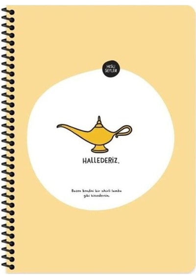 Keskin A4 Kareli Spiralli Stickerli Defter Hallederiz 80yp Çok Renkli